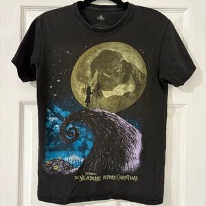Women’s Disney Nightmare Before Christmas Black Short Sleeve T Shirt Size Small